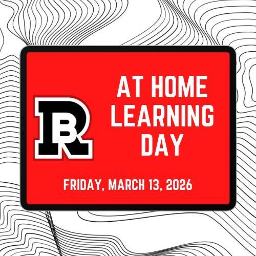 This image says that there is an at-home learning day on March, 13, 2026.