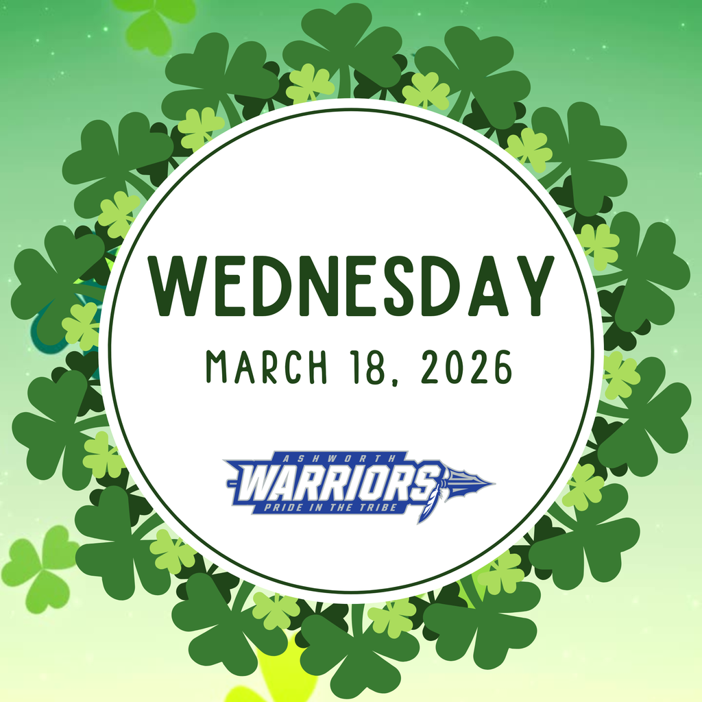 daily announcement cover image for 3-18-26 (shamrocks)