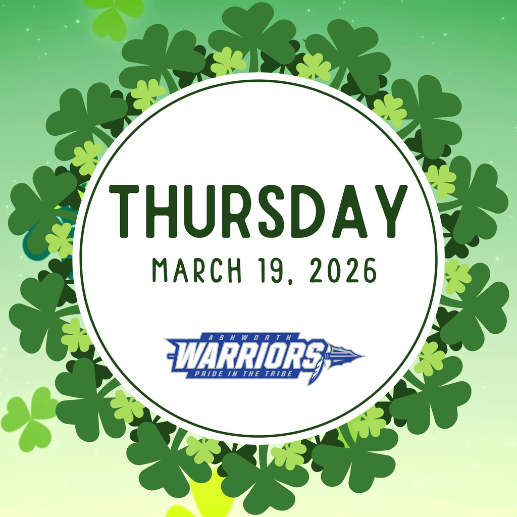 daily announcement cover image for 3-19-26 (shamrocks)
