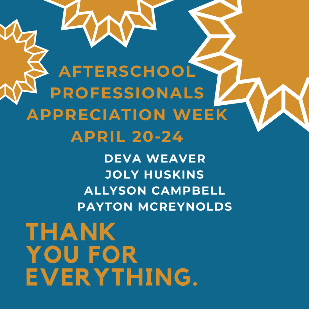 Afterschool worker appreciation week names listed