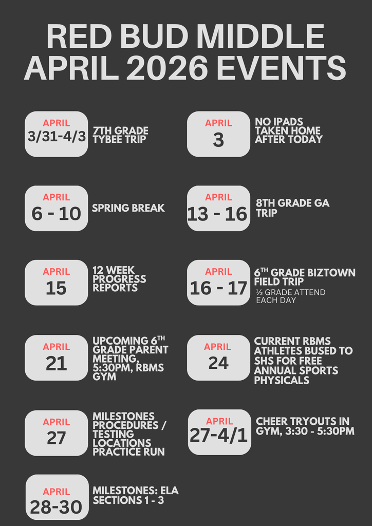 April Calendar of Events