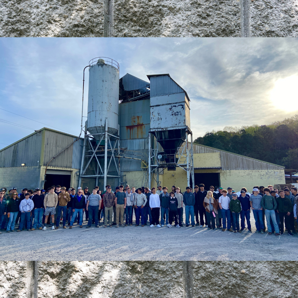 Group photo of students attending CTAE Masonry Career Opportunity Field Trip