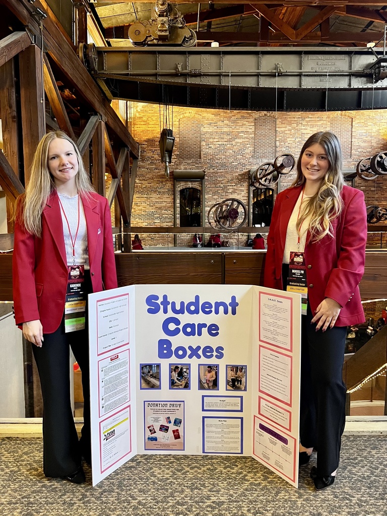 Seven FCCLA officers and members attended and competed at the FCCLA State Leadership Conference in Columbus last week. These students proudly represented SHS in a variety of competitive STAR Events. STAR Events (Students Taking Action with Recognition) are competitive events in which members are recognized for proficiency and achievement in chapter and individual projects, leadership skills, and career preparation. Congratulations to the following for their outstanding achievements!