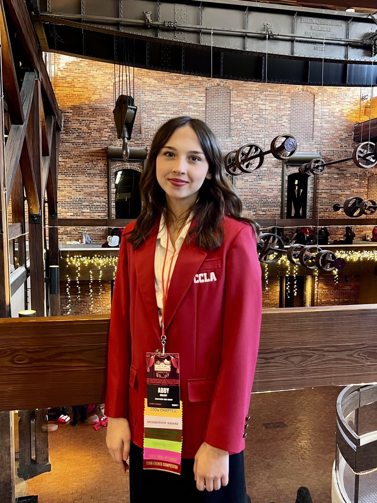 Seven FCCLA officers and members attended and competed at the FCCLA State Leadership Conference in Columbus last week. These students proudly represented SHS in a variety of competitive STAR Events. STAR Events (Students Taking Action with Recognition) are competitive events in which members are recognized for proficiency and achievement in chapter and individual projects, leadership skills, and career preparation. Congratulations to the following for their outstanding achievements!