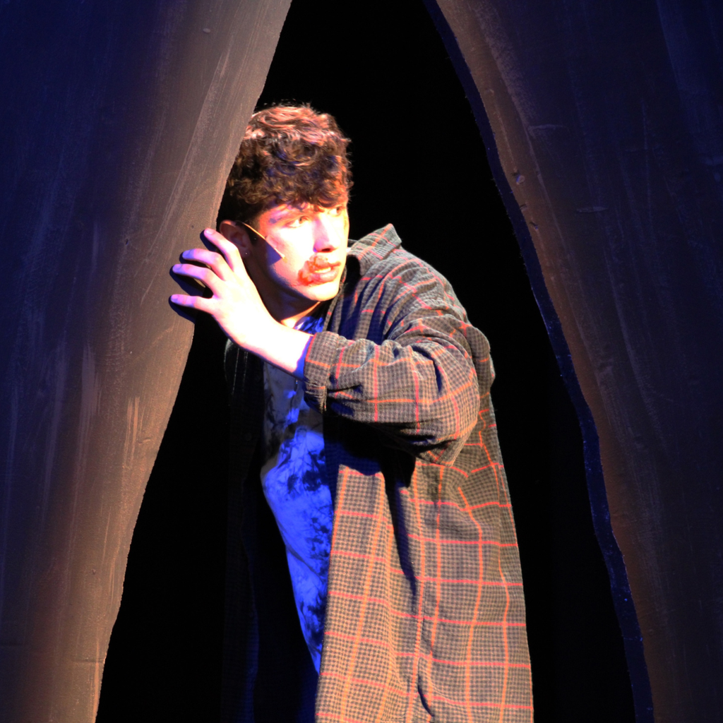 Student performing in Hadestown Spring Musical