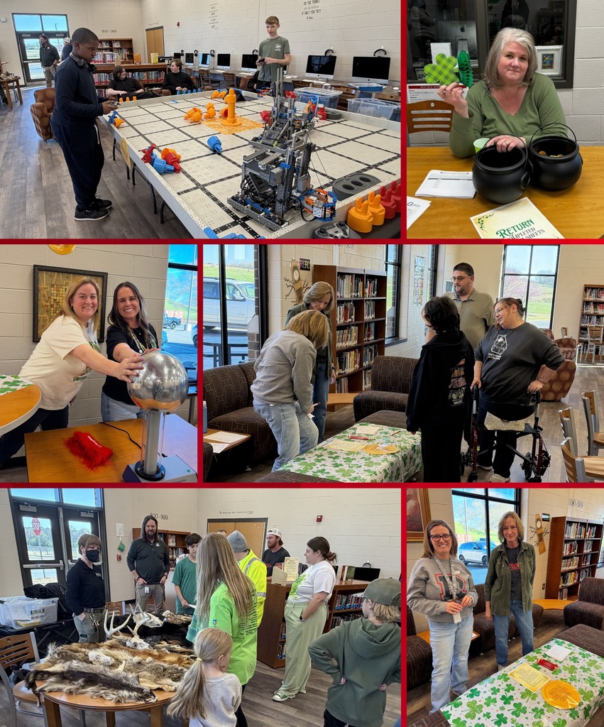 This is a photo collage of some of the visitors to the family STEAM night.