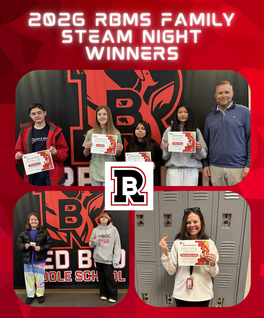This is a collage of photos showing the winners of the STEAM Nigh t Gift cards.