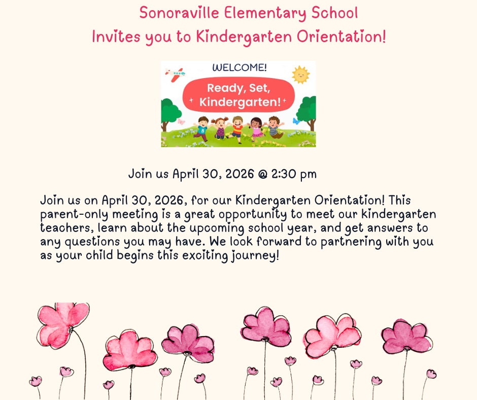 If you have any upcoming kindergarten students, we are excited to invite you to our Kindergarten Orientation!  Join us on April 30, 2026, 2:30 PM for our Kindergarten Orientation! This parent-only meeting is a great opportunity to meet our kindergarten teachers, learn about the upcoming school year, and get answers to any questions you may have. We look forward to partnering with you as your child begins this exciting journey!
