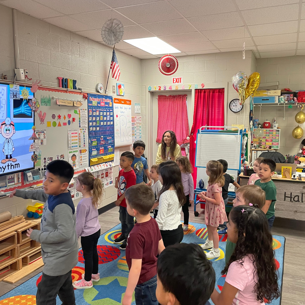 Pic of a GCHS Teaching as a Profession student in elementary classroom environment