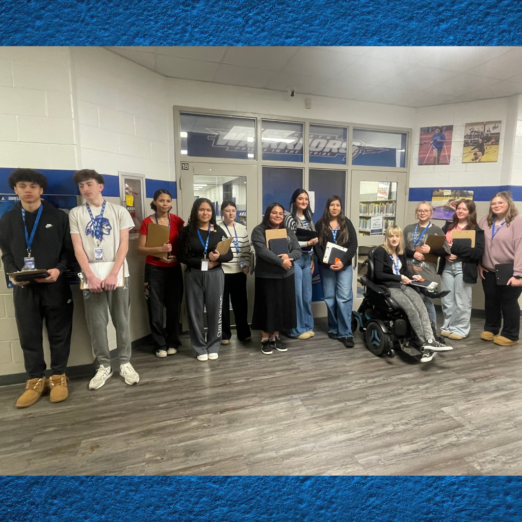 Group pic of GCHS Students taking Teaching as a Profession finishing up hands-on experience at Ashworth Middle School 