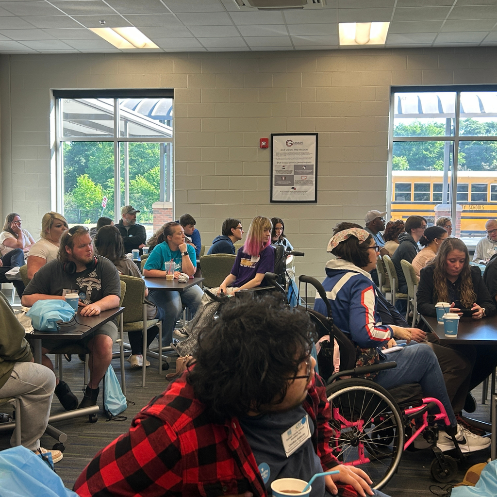 Picture of students, parents and teachers at GA CTI Transition Fair