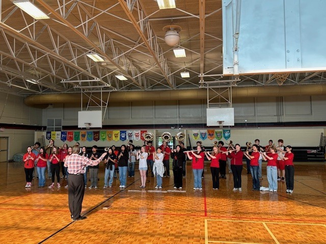 Sonoraville High School band performance for our 5th graders.