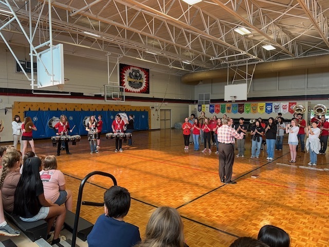 Sonoraville High School band performance for our 5th graders.