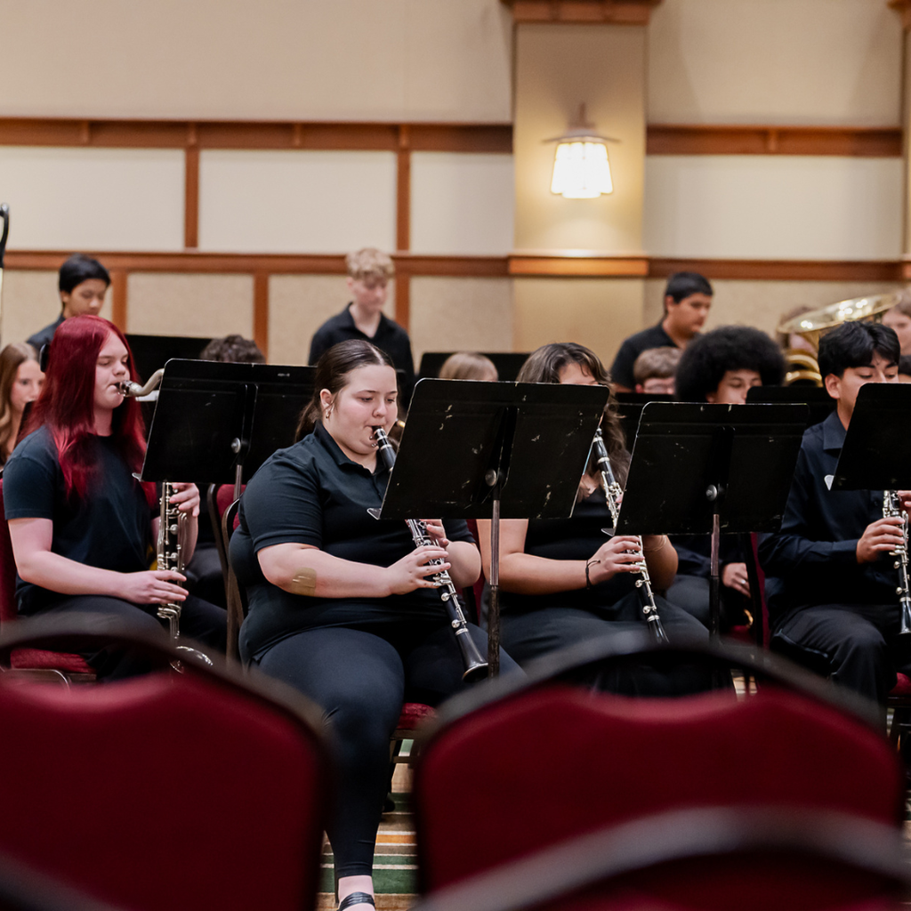 GCHS Band students performing at the Smoky Mountain Band Festival