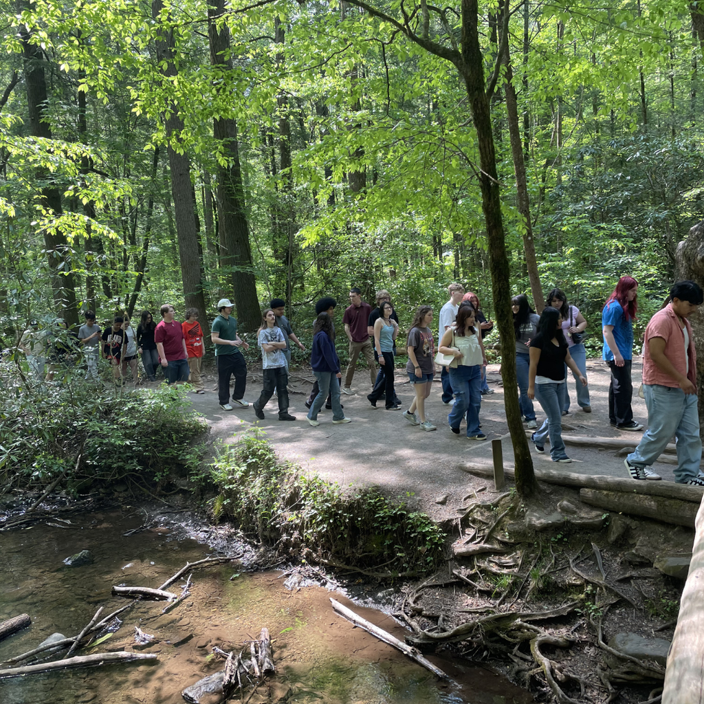GCHS band students enjoying time in the Smoky Mountain National Parik
