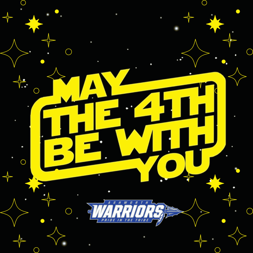 May the 4th be with you (flyer with stars)