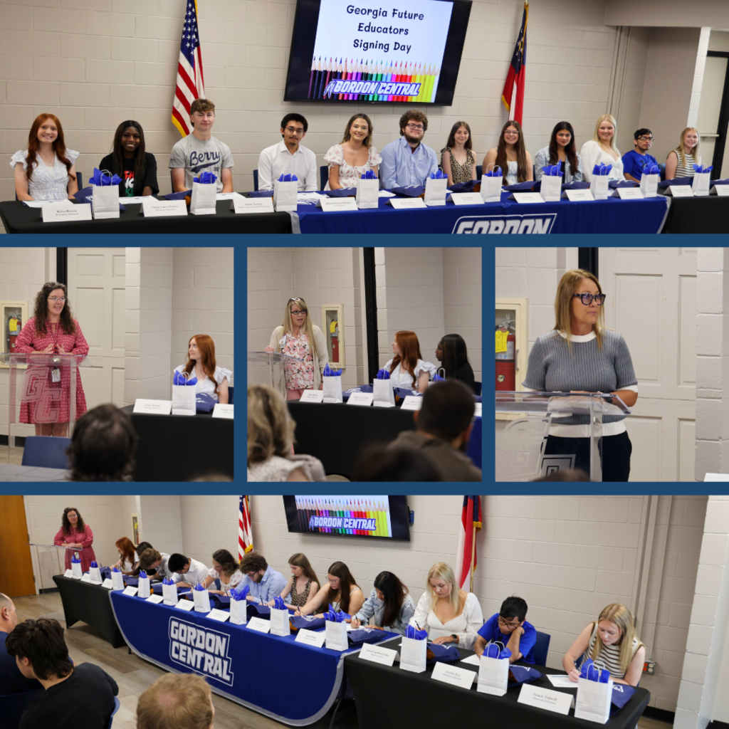 Students and speakers at the Georgia Future Educators Signing Day