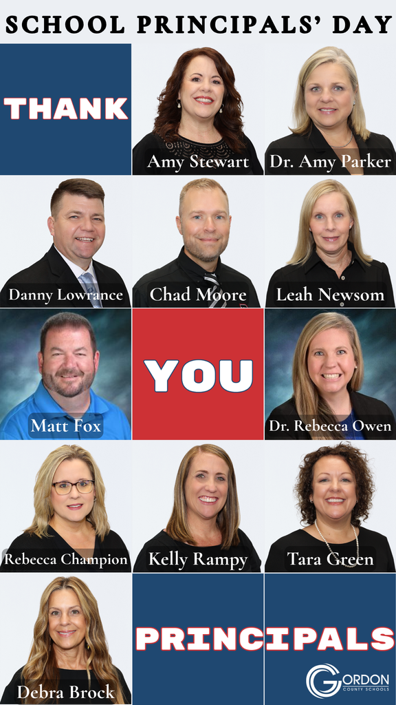 School Principals' Day with Gordon County Schools principals pictured