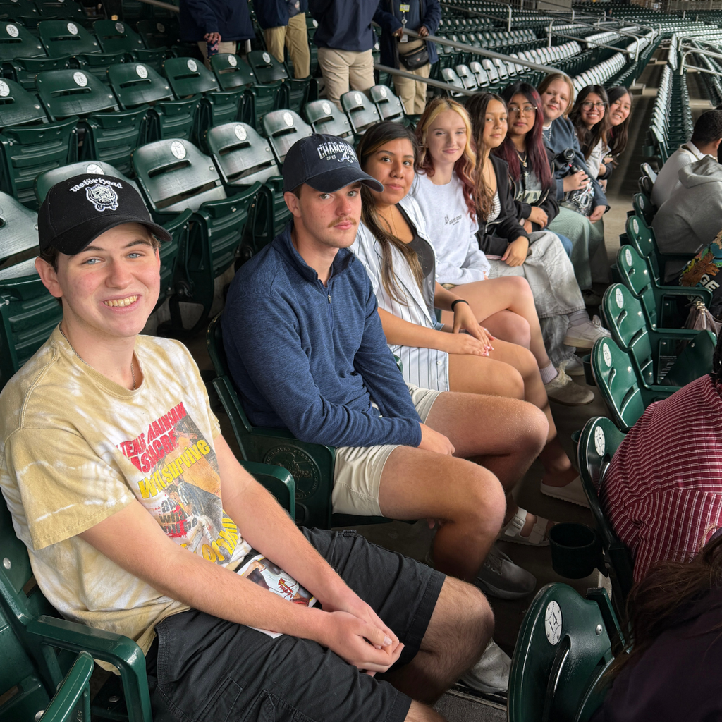 GCHS AVTF Skills USA students enjoying learning from Braves organization employees and today's game against the Detroit Tigers