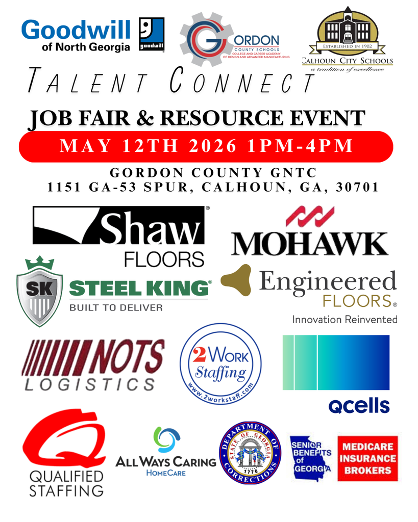 Flyer about an upcoming job fair.