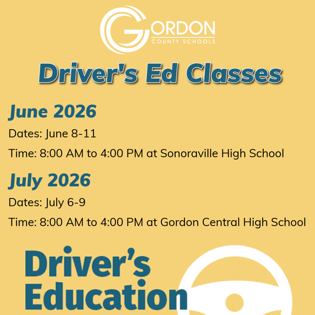 Driver's Education flyer for summer dates