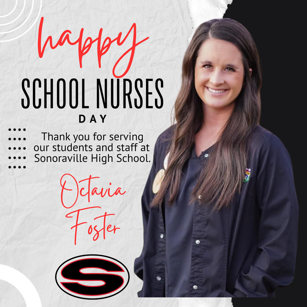 An image of SHS school nurse in honor of School Nurses Day.