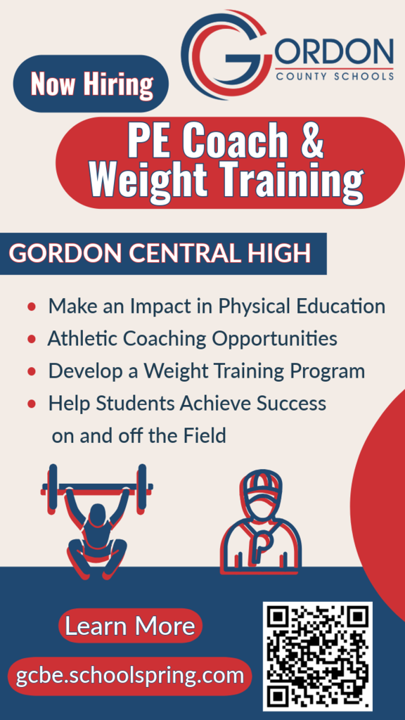 GCHS is hiring a PE Coach