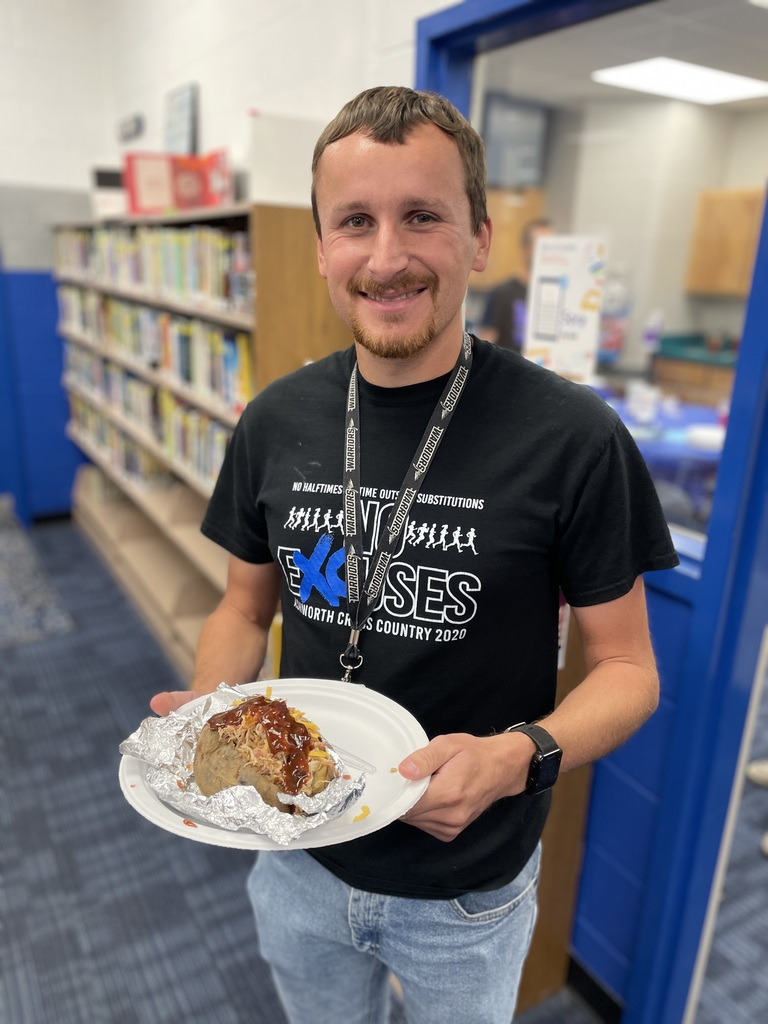 AMS teachers enjoyed BBQ spuds for lunch today as part of our Teacher Appreciation Week celebration! 