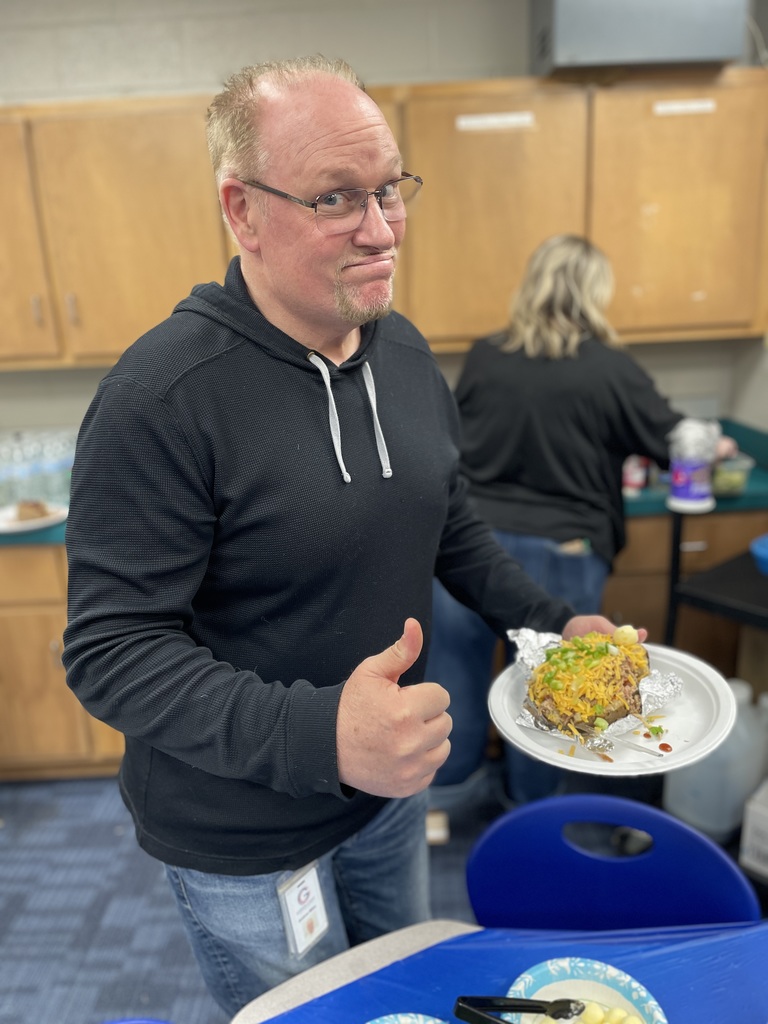 AMS teachers enjoyed BBQ spuds for lunch today as part of our Teacher Appreciation Week celebration! 
