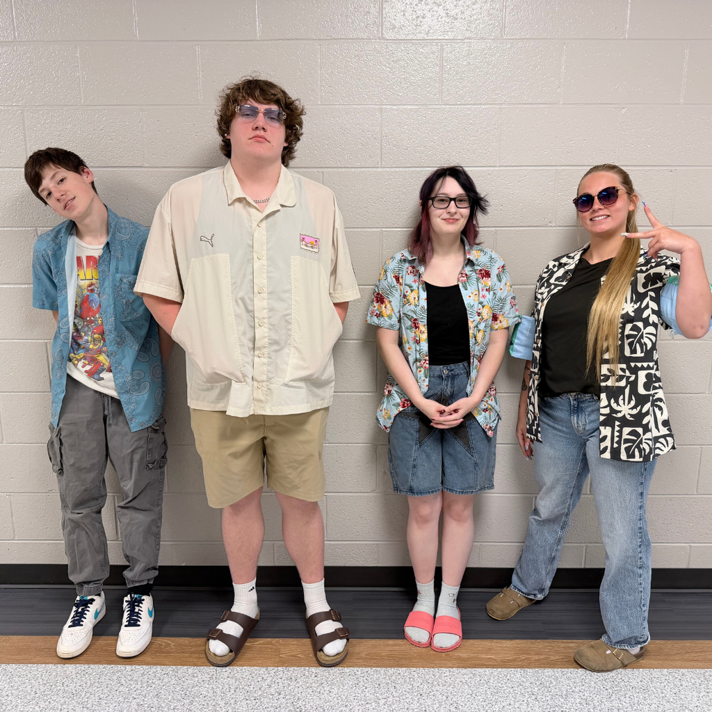 Seniors dress up for beach day
