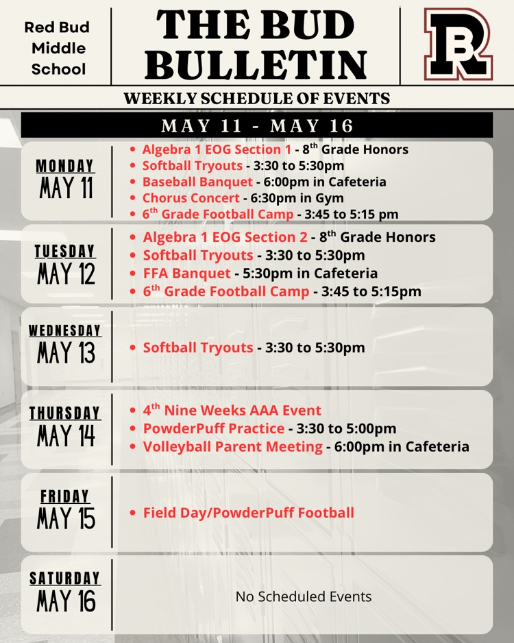 calendar of events