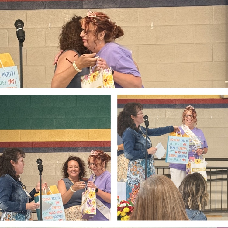 Stacy Calvert at retirement celebration.  