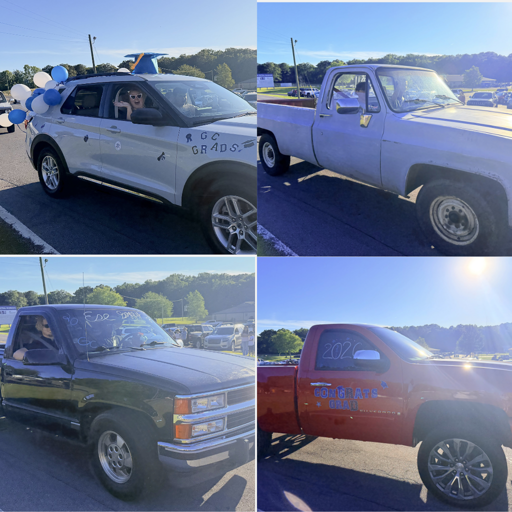 Photos of seniors in their vehicles for the 2026 Senior Parade