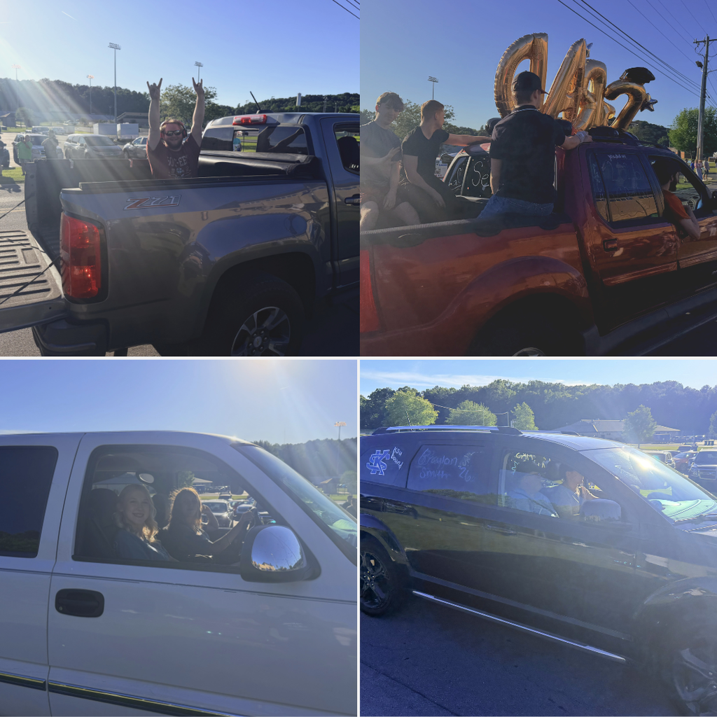 Photos of seniors in their vehicles for the 2026 Senior Parade