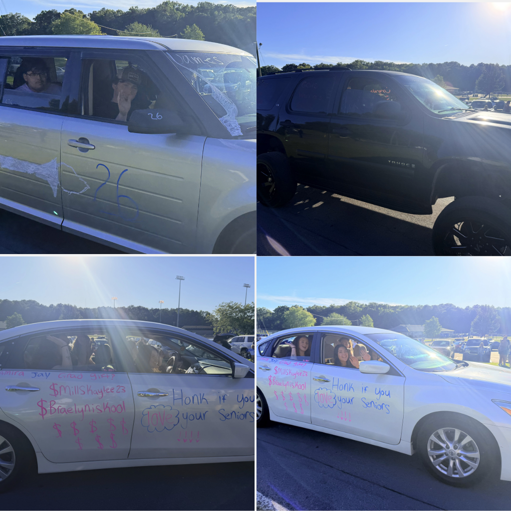 Photos of seniors in their vehicles for the 2026 Senior Parade