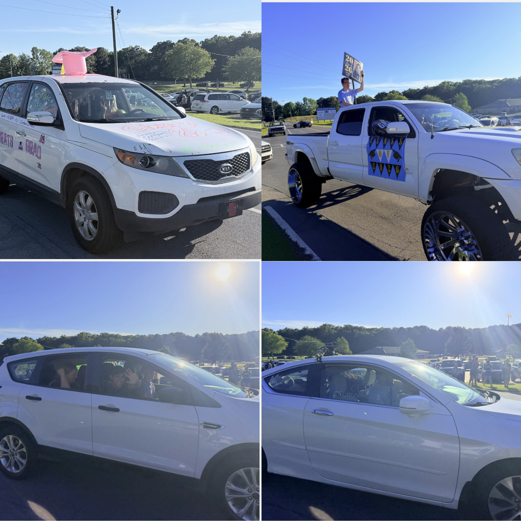 Photos of seniors in their vehicles for the 2026 Senior Parade