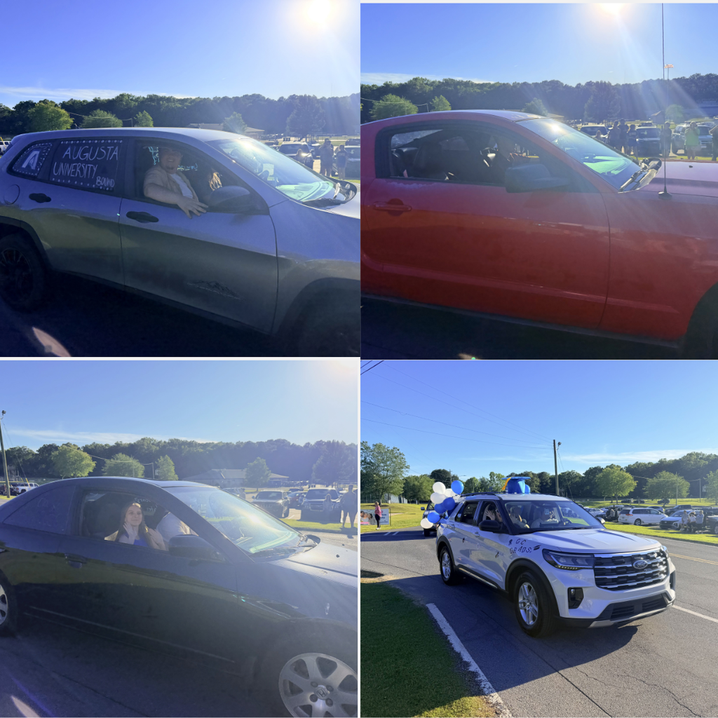 Photos of seniors in their vehicles for the 2026 Senior Parade