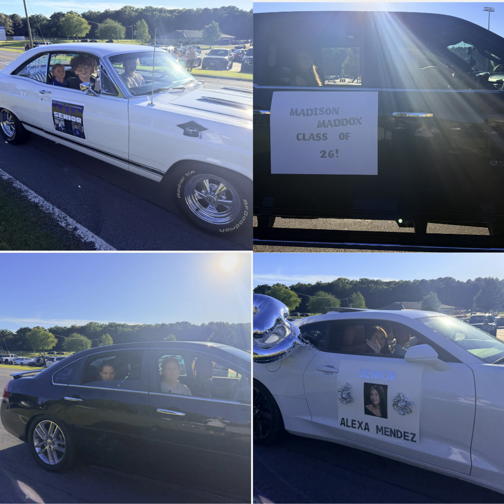 Photos of seniors in their vehicles for the 2026 Senior Parade