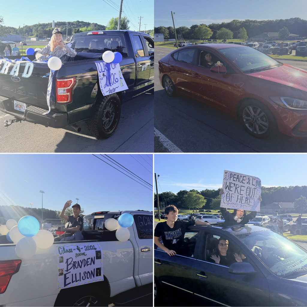 Photos of seniors in their vehicles for the 2026 Senior Parade