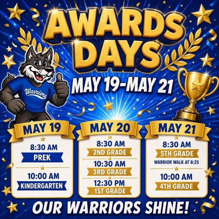 Awards Days are this week!!