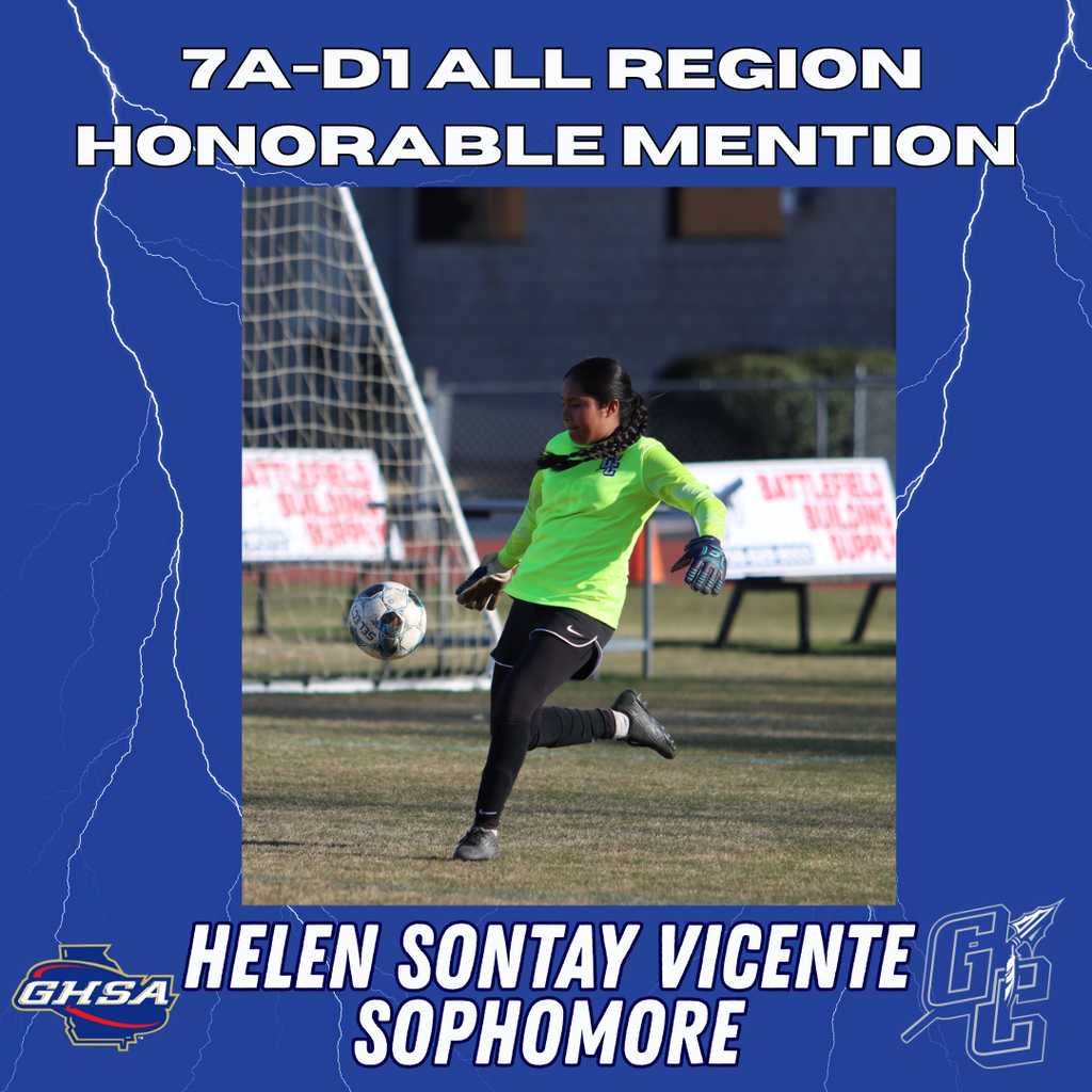 Photo of Helen Sontay Vicente - GCHS Sophomore - Soccer - 7A - D1 All Region Honorable Mention
