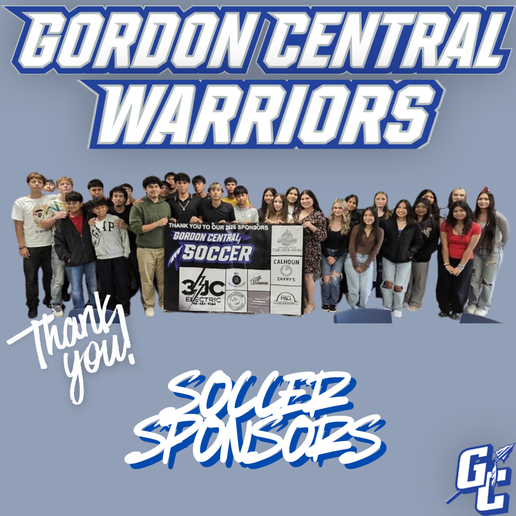 Photo of GCHS Boys and Girls Soccer Teams recognizing Soccer Sponsors at other levels