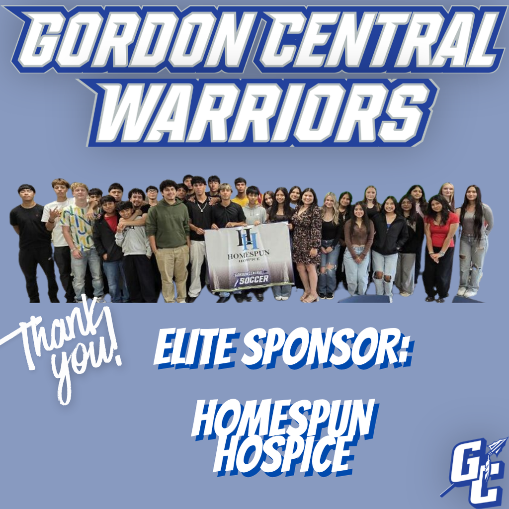 Photo of GCHS Boys and Girls Soccer Teams recognizing Elite Sponsor - Homespun Hospice