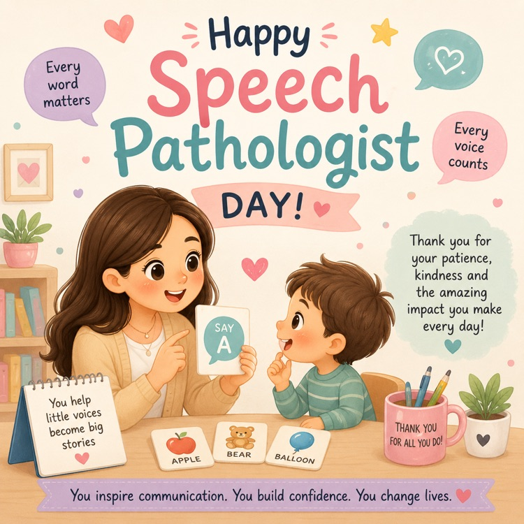 Today we celebrate National Speech-Language Pathologist Day!