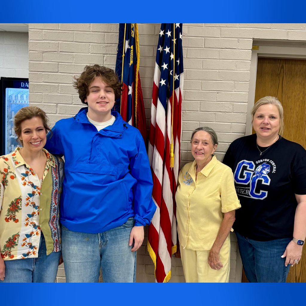 Pictured: Ms. Renee Hughes, Harrison Hughes, Dr. Joann Meadows and Dr. Amy Parker. Harrison was selected as Georgia Boys State Representative.