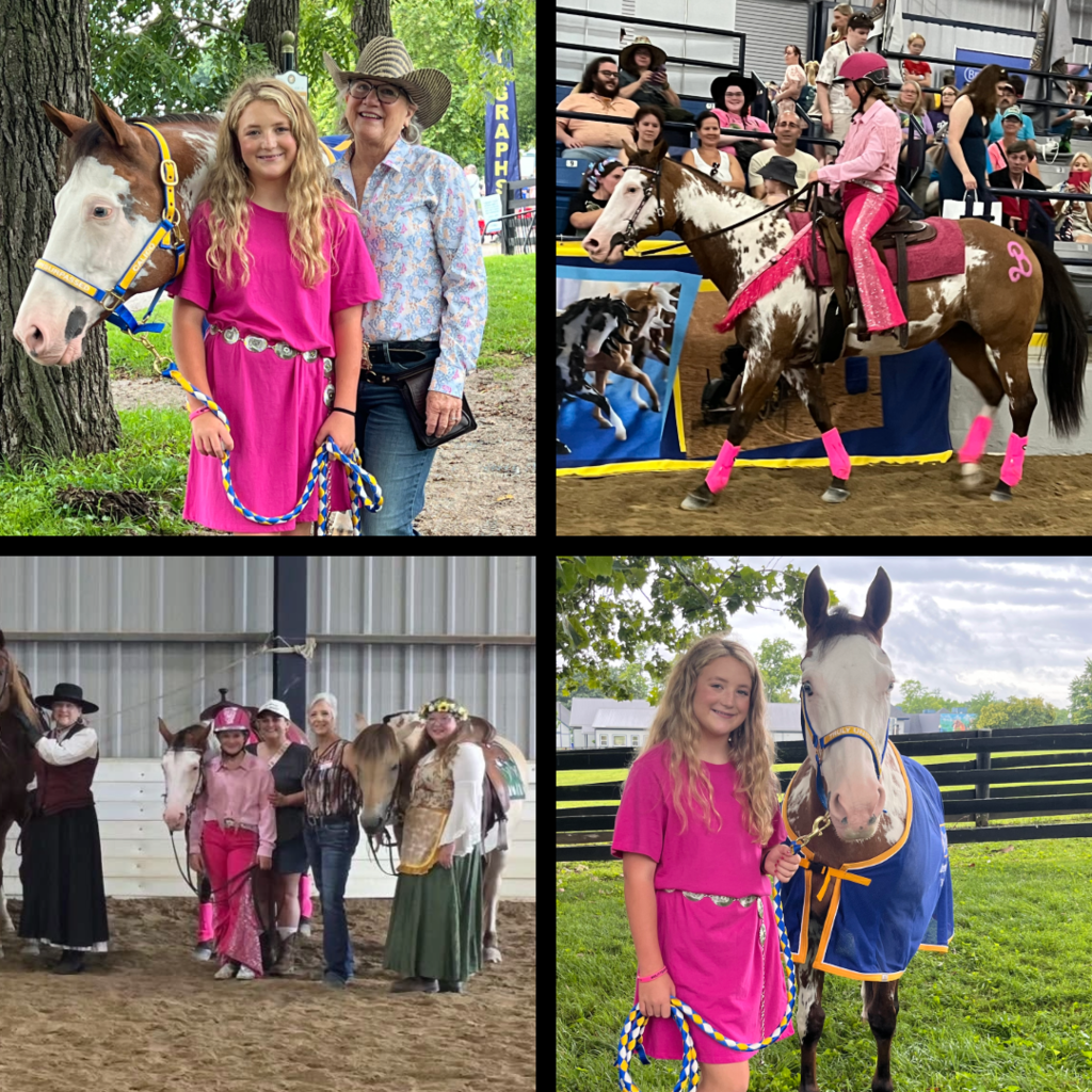 Lily Beth and her horse at BreyerFest