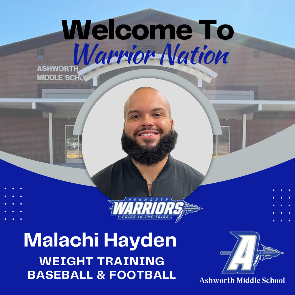 AMS is excited to welcome Mr. Malachi Hayden for the 2026-27 school year! He will be teaching weight training and coaching baseball and football. We are looking forward to a great year!