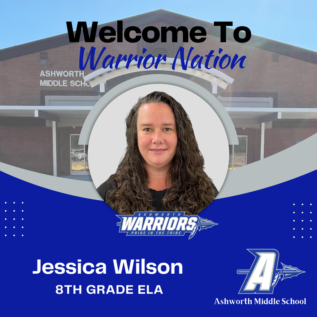 AMS is excited to welcome Ms. Jessica Wilson for the 2026-27 school year! She will be teaching 8th grade ELA. We are looking forward to a great year!