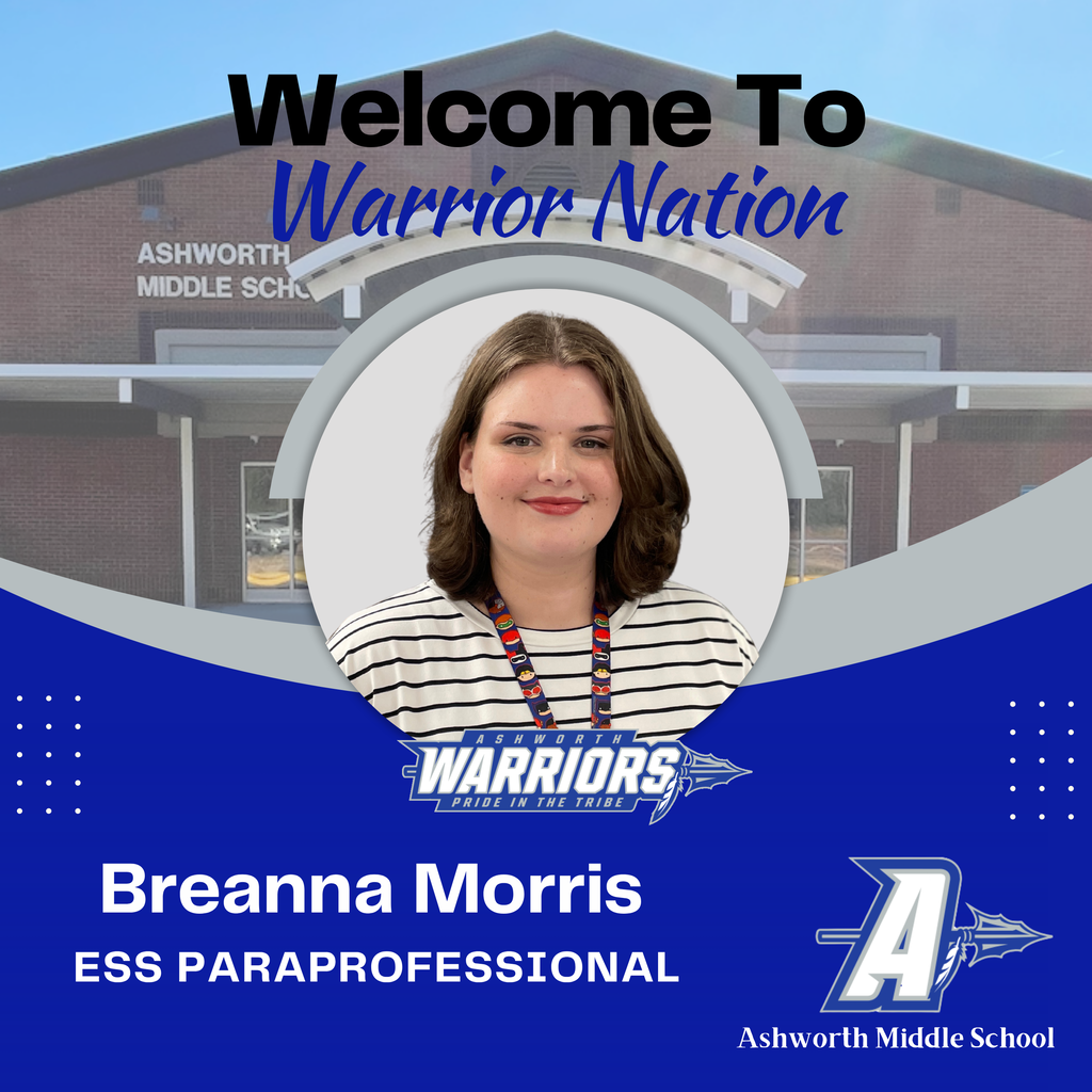 AMS is excited to welcome Ms. Breanna Morris for the 2026-27 school year! She will be serving as an ESS paraprofessional. We are looking forward to a great year!