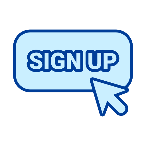 This picture says, "Sign Up."